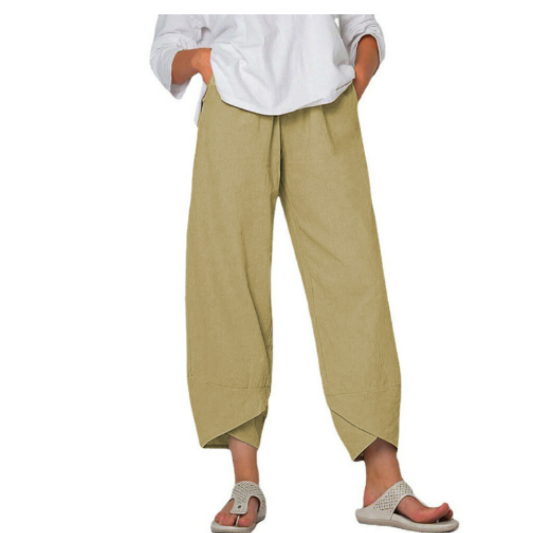 Pantalon Court D'été Pour Femme | Jambe Large