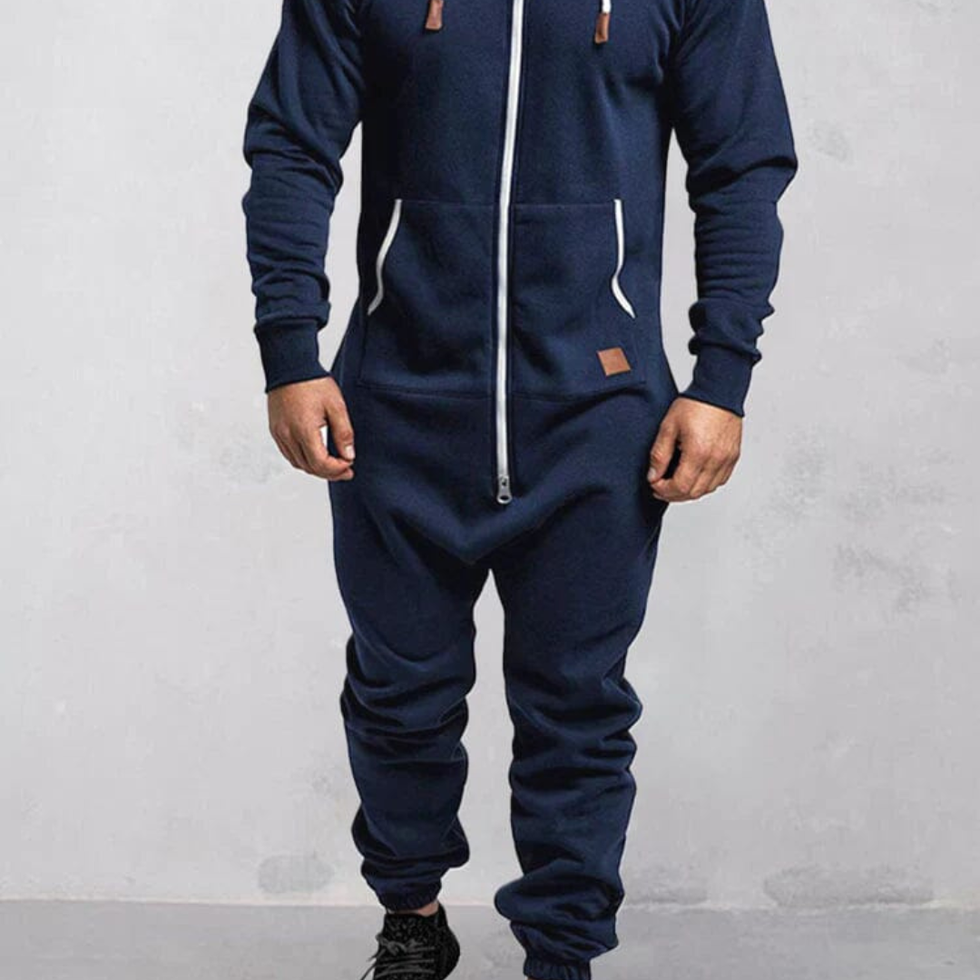 Combinaison D'hiver À Capuche Pour Hommes | Fermeture À Glissière