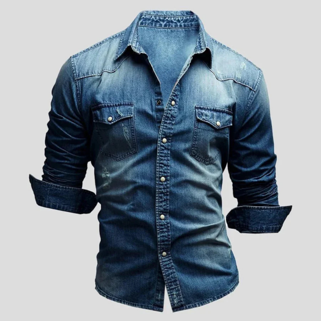 Hommes Chemise Boutonnée À Manches Longues | Décontracté