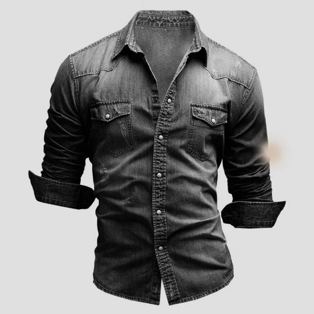 Hommes Chemise Boutonnée À Manches Longues | Décontracté