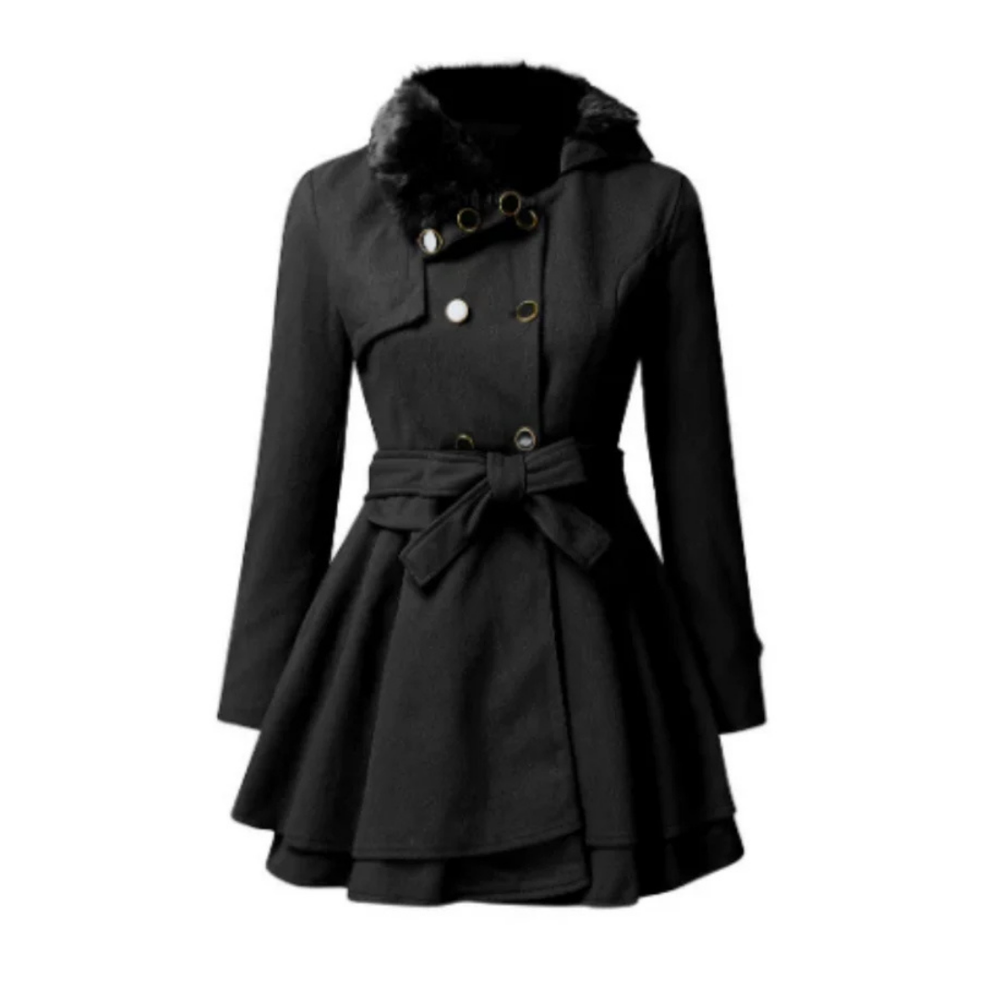 Femmes Manteau Chaud Coupe Ajustée | L'hiver
