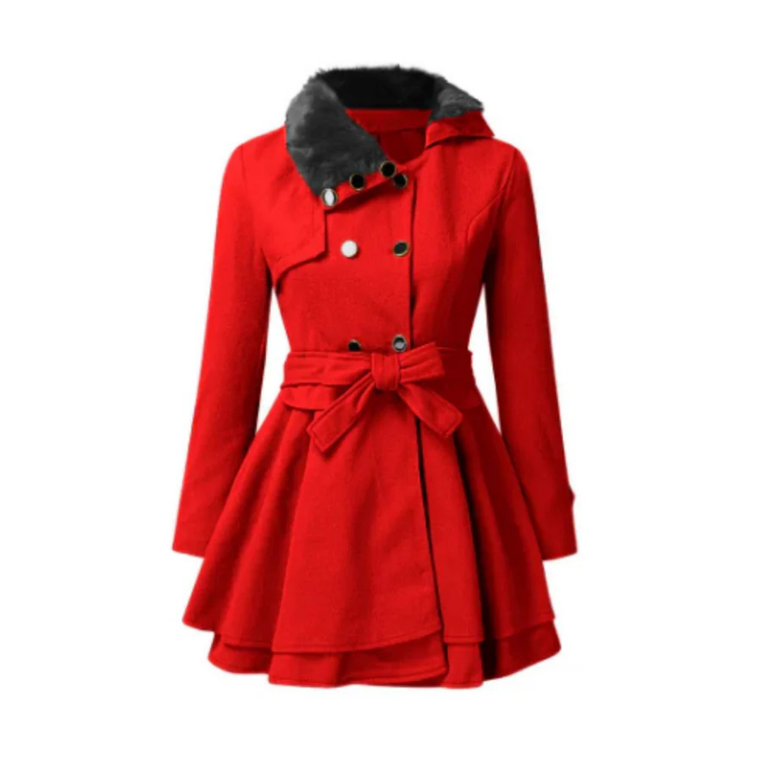 Femmes Manteau Chaud Coupe Ajustée | L'hiver