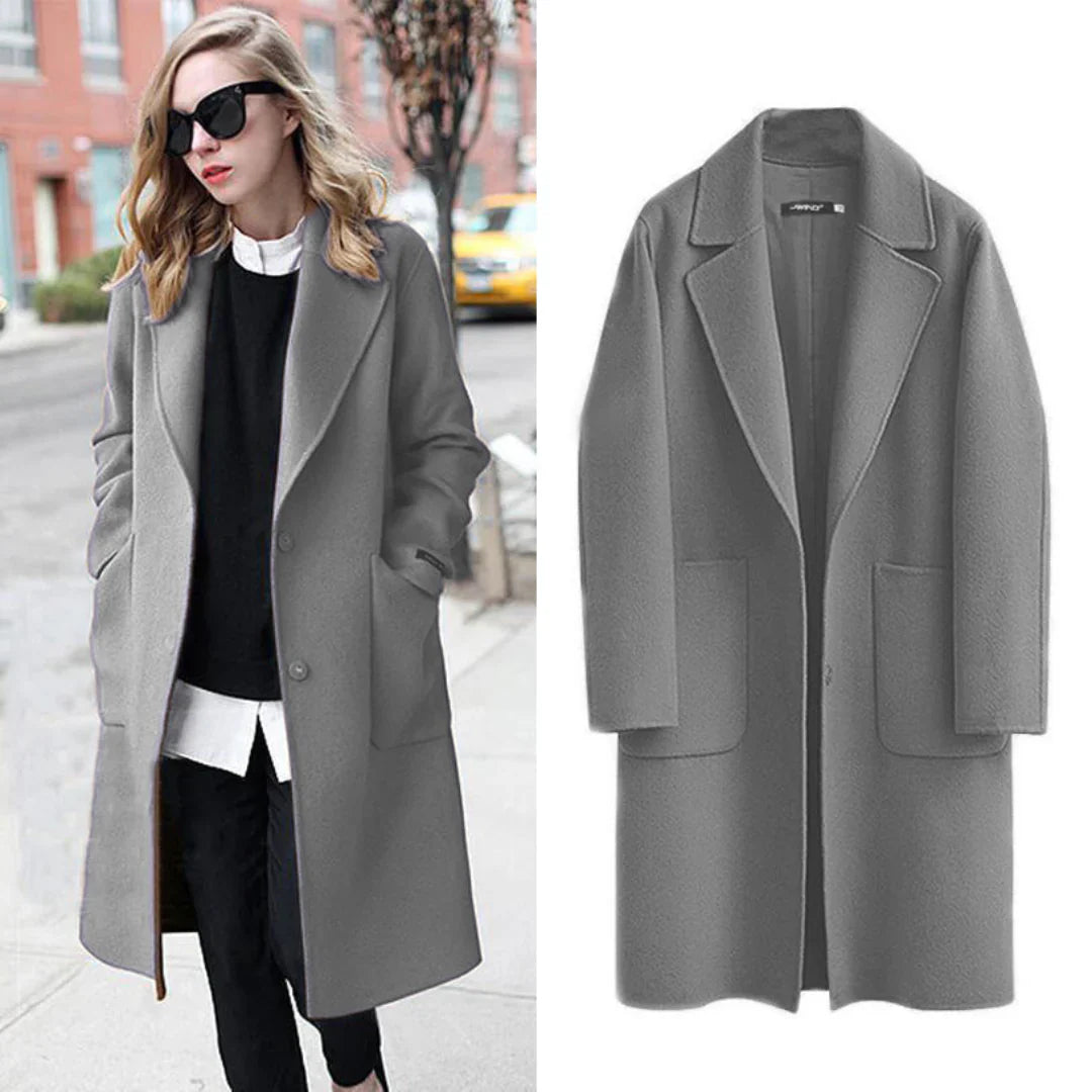 Femmes Manches Longues Manteau Trench Chaud | Hiver