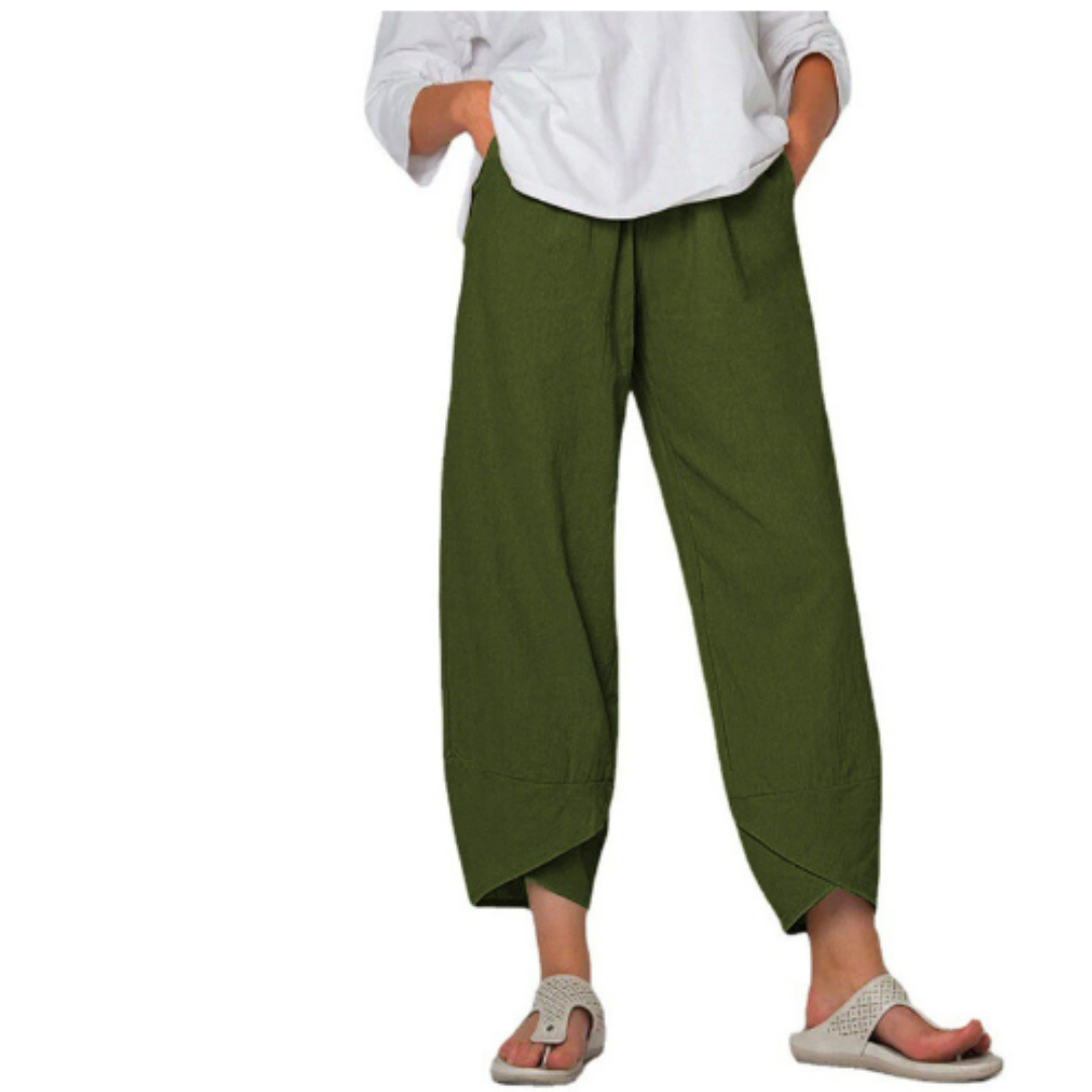 Pantalon Court D'été Pour Femme | Jambe Large