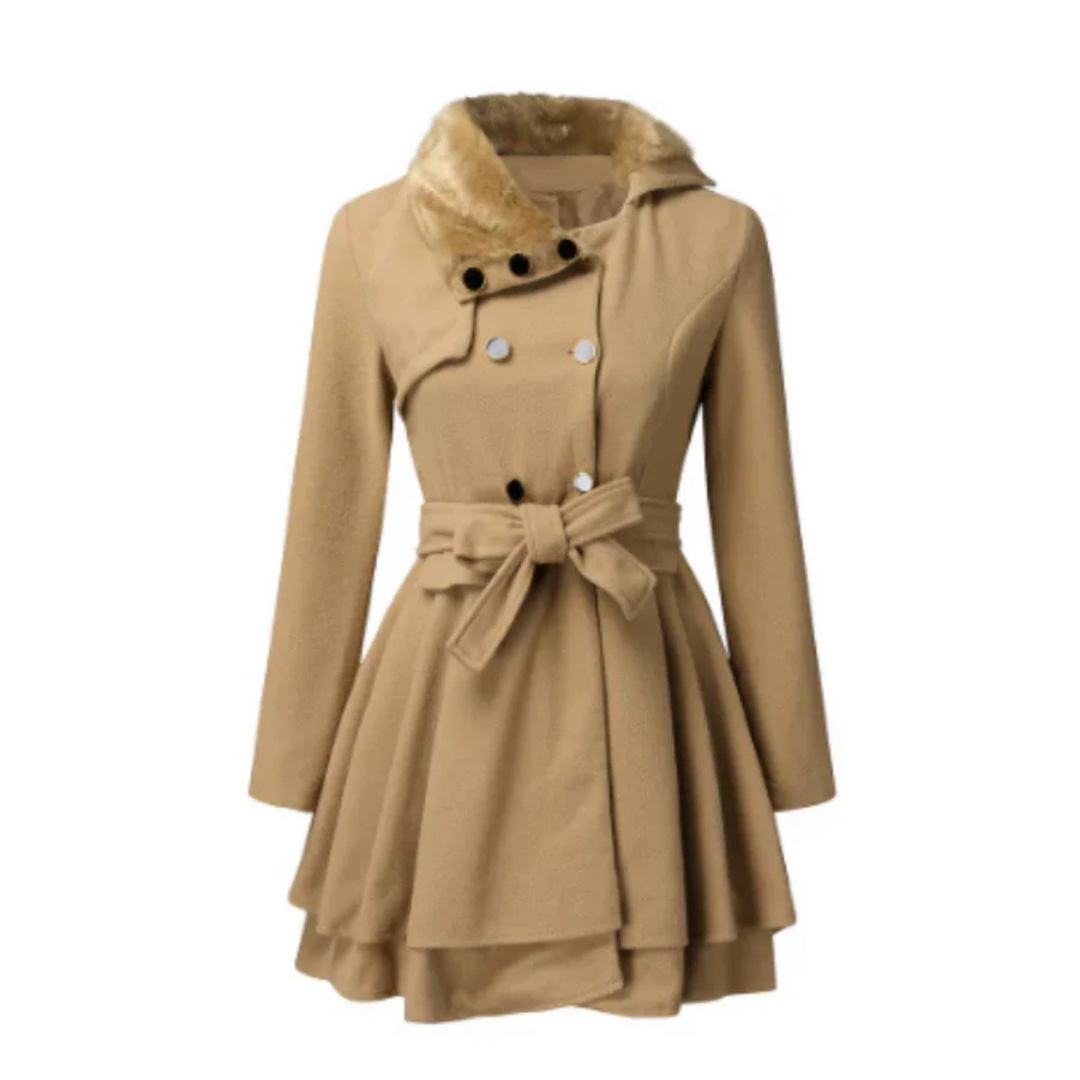 Femmes Manteau Chaud Coupe Ajustée | L'hiver
