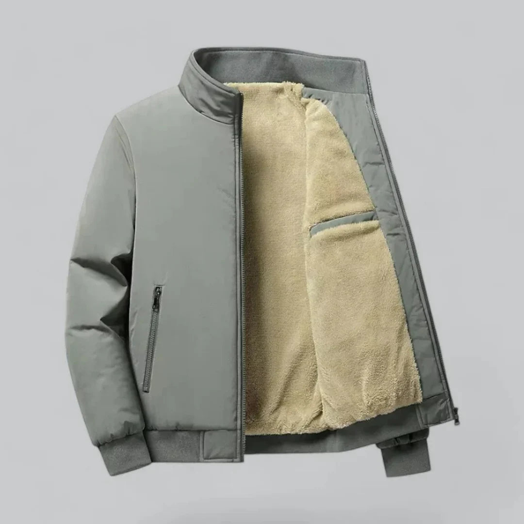Hommes Manches Longues Hiver Veste Zippée | Chaud