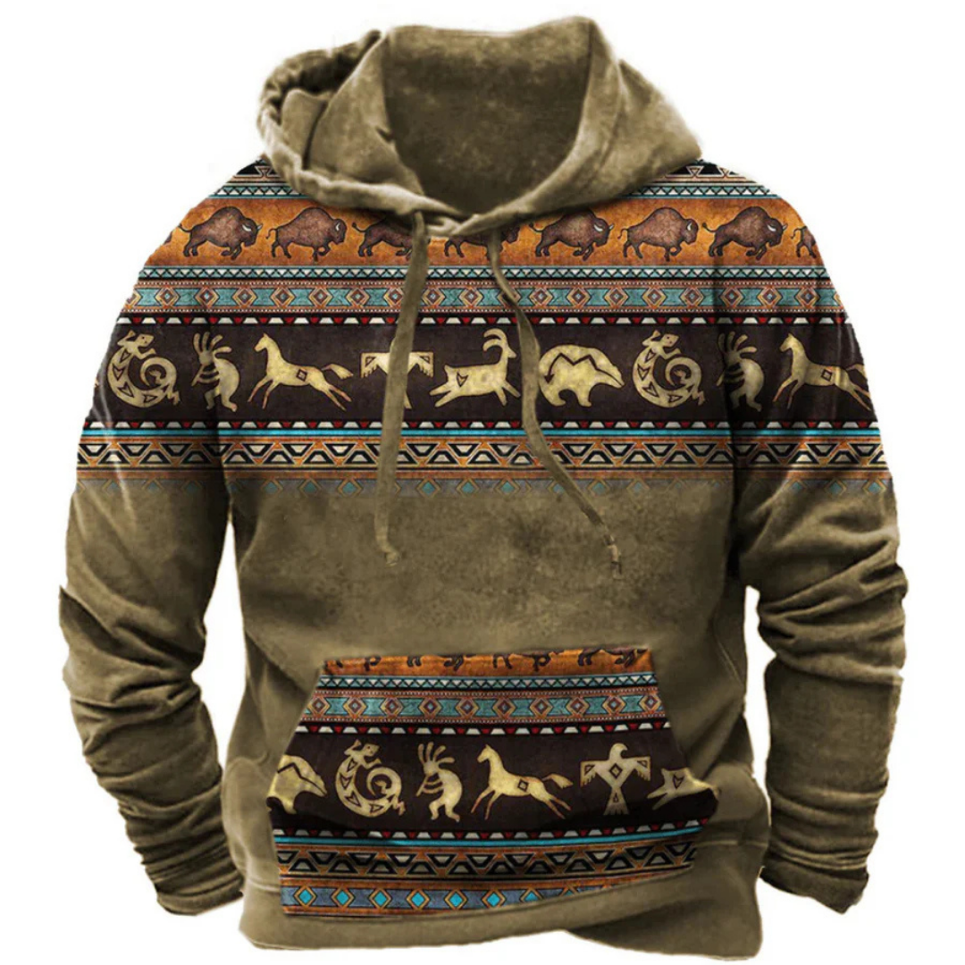 Hommes Sweat à Capuche Imprimé | Manches Longues