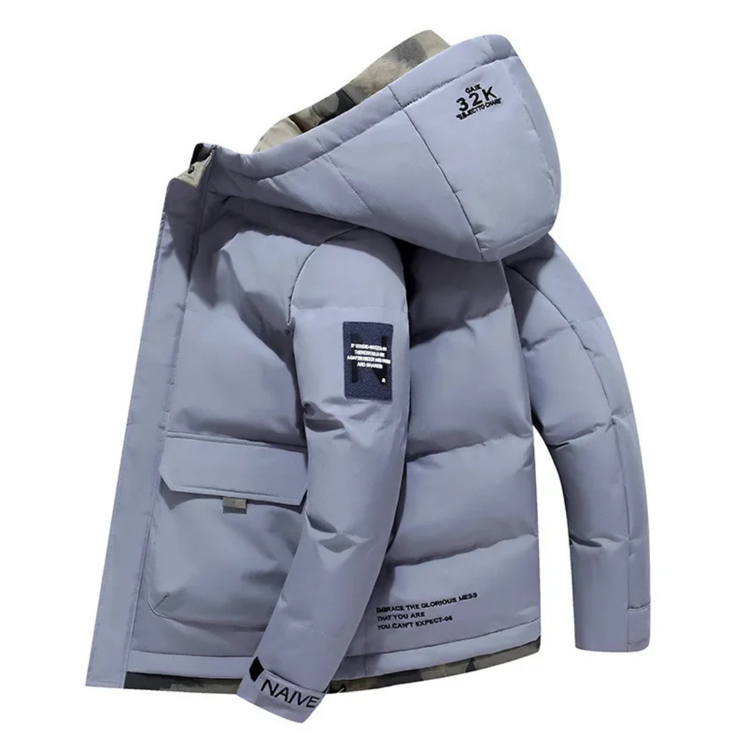 Hommes Veste D'hiver À Fermeture Éclair | Capuche