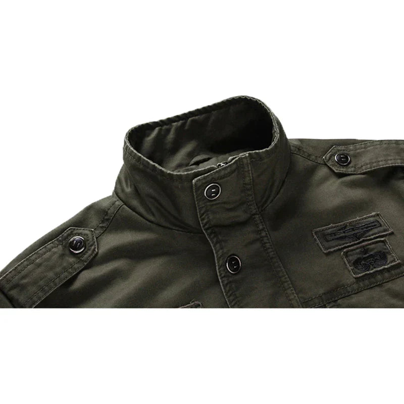 Veste Tactique Élégante À Boutons Pour Hommes | Chaud
