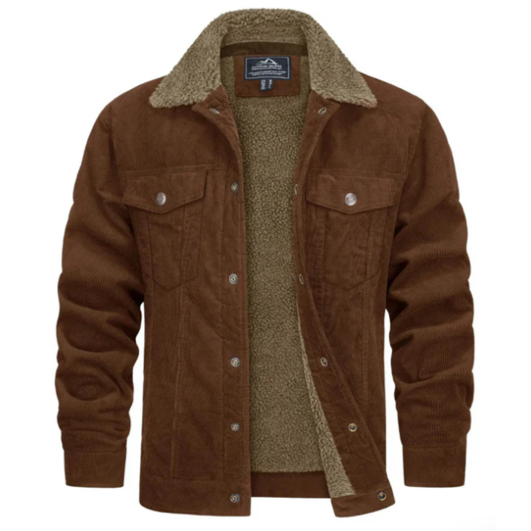 Veste D'hiver à Boutons Pour Hommes | Polaire