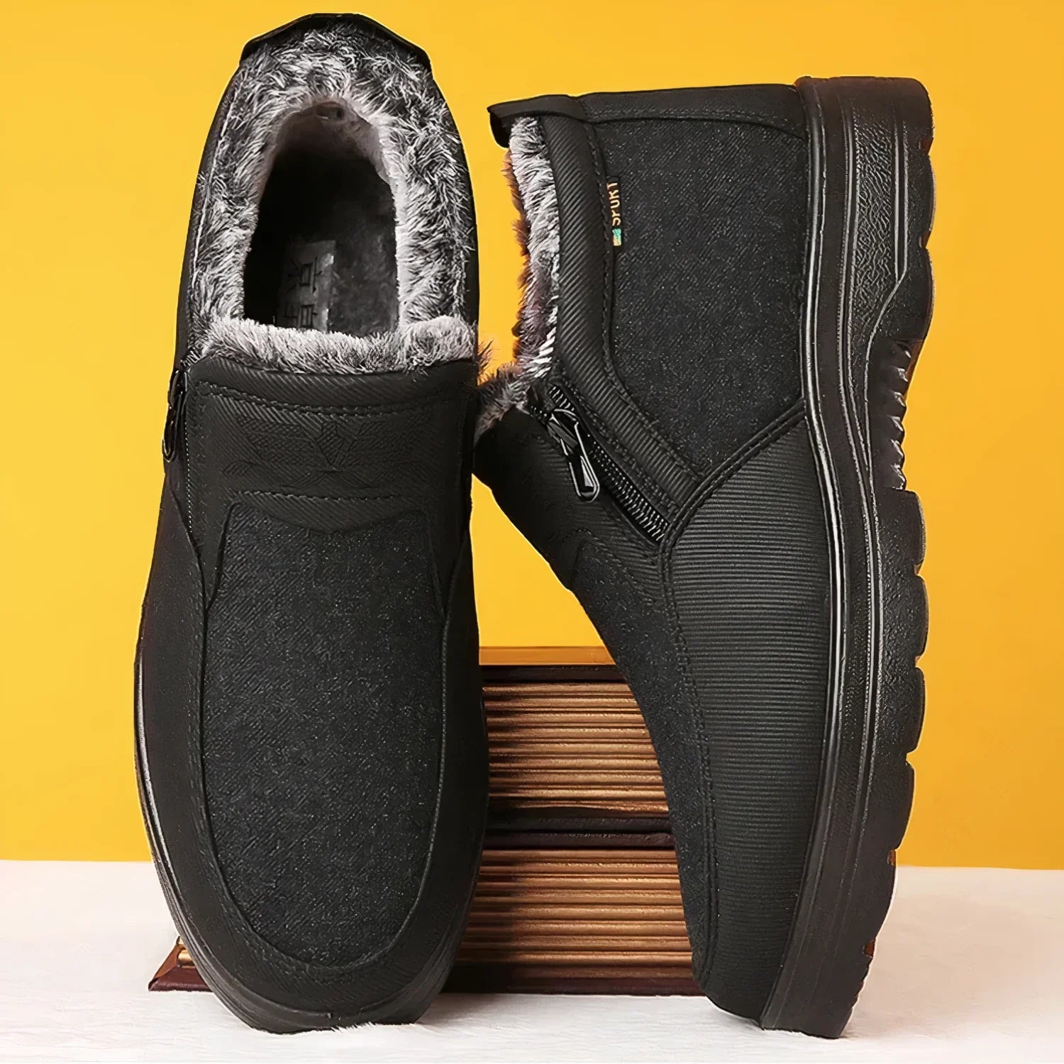 Chaussures Orthopédiques D'hiver Pour Hommes | Longueur De Cheville