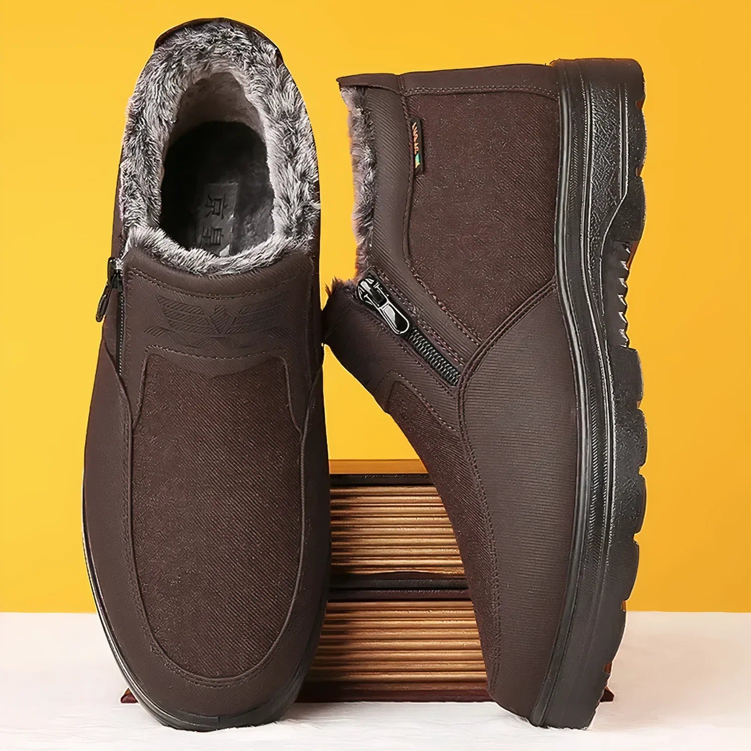 Chaussures Orthopédiques D'hiver Pour Hommes | Longueur De Cheville