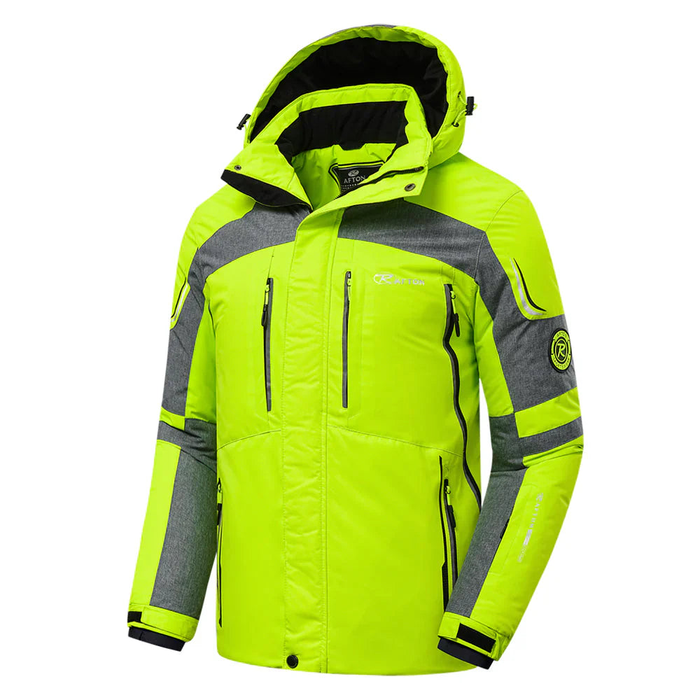 Veste De Ski D'hiver Stylée Capuche Pour Hommes | Longue