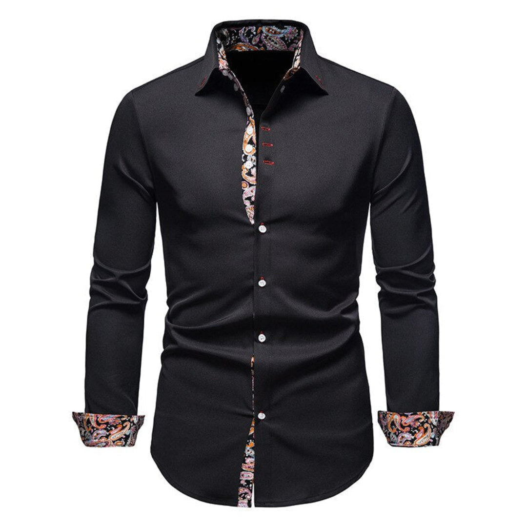 Hommes Chemise Boutonnée Slim | Manches Longues