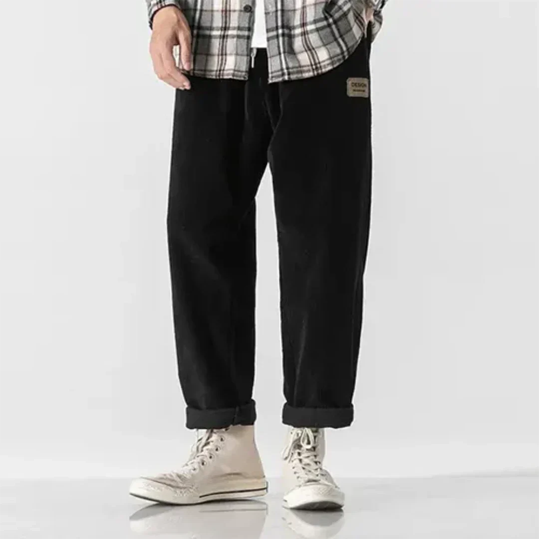 Pantalon Court En Velours Côtelé Pour Homme | Coupe Large