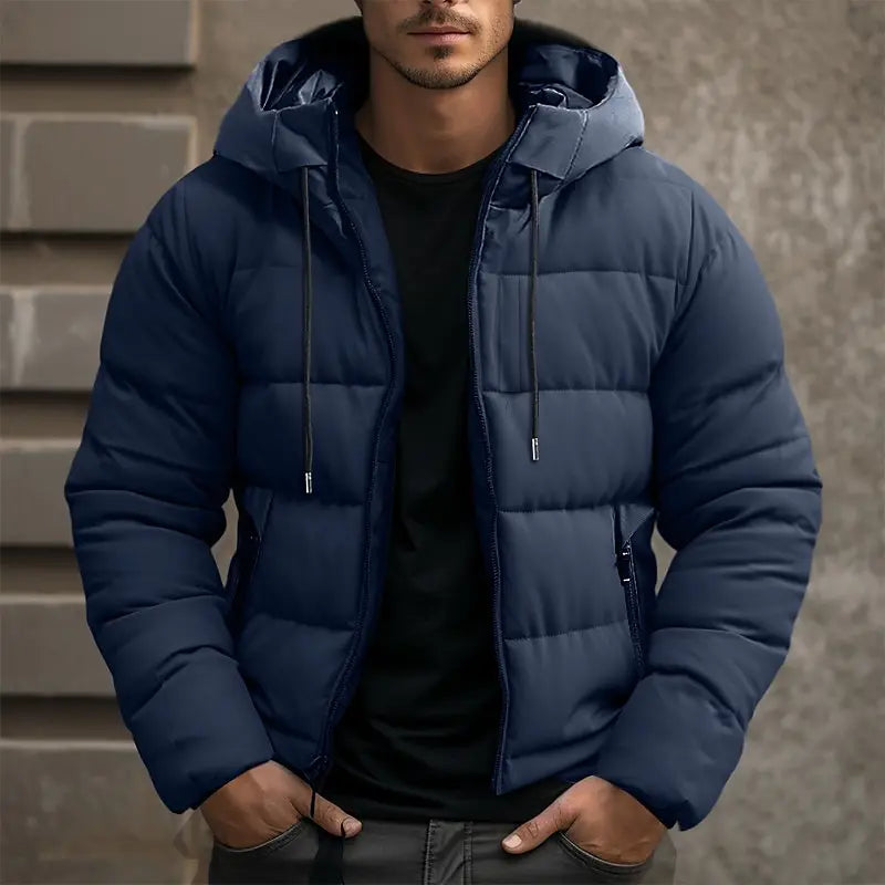 Veste Puffer Élégante Et Résistante Au Vent Pour Hommes | Capuche