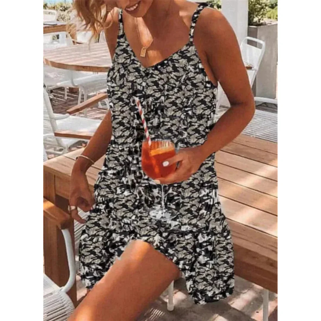 Robe D'été Sans Manches À Imprimé Léopard Pour Femme | Mini