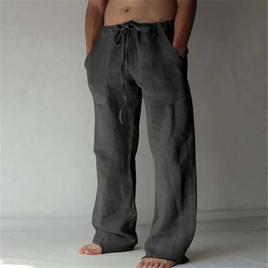 Pantalon De Loisir À Jambes Larges Pour Hommes | Taille Basse