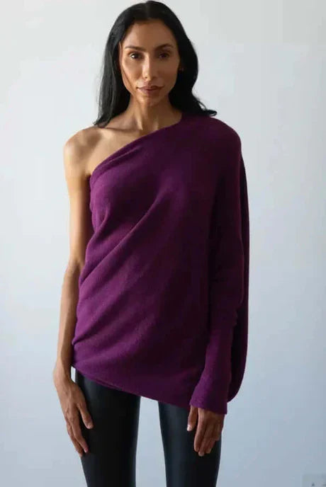 Top Drapé À Manches Longues Pour Femmes | Chaud