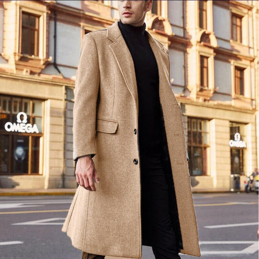 Hommes D'hiver Longues Trench Manteau | Chaud