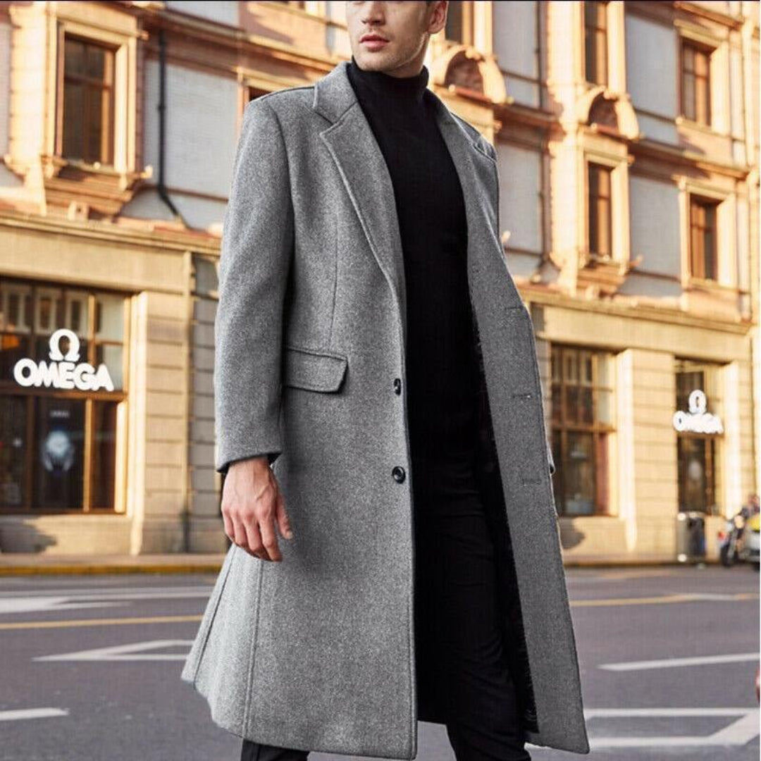 Hommes D'hiver Longues Trench Manteau | Chaud