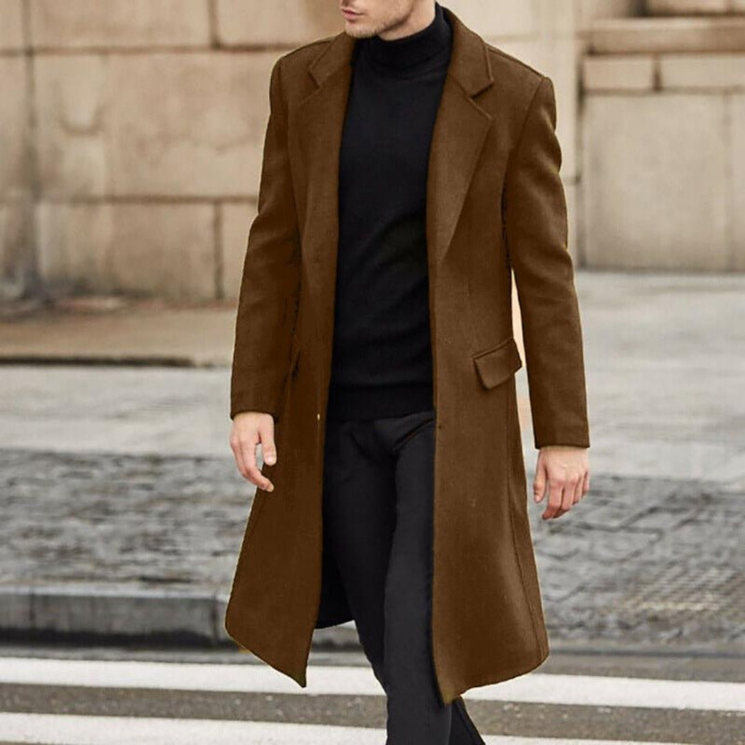 Hommes D'hiver Longues Trench Manteau | Chaud