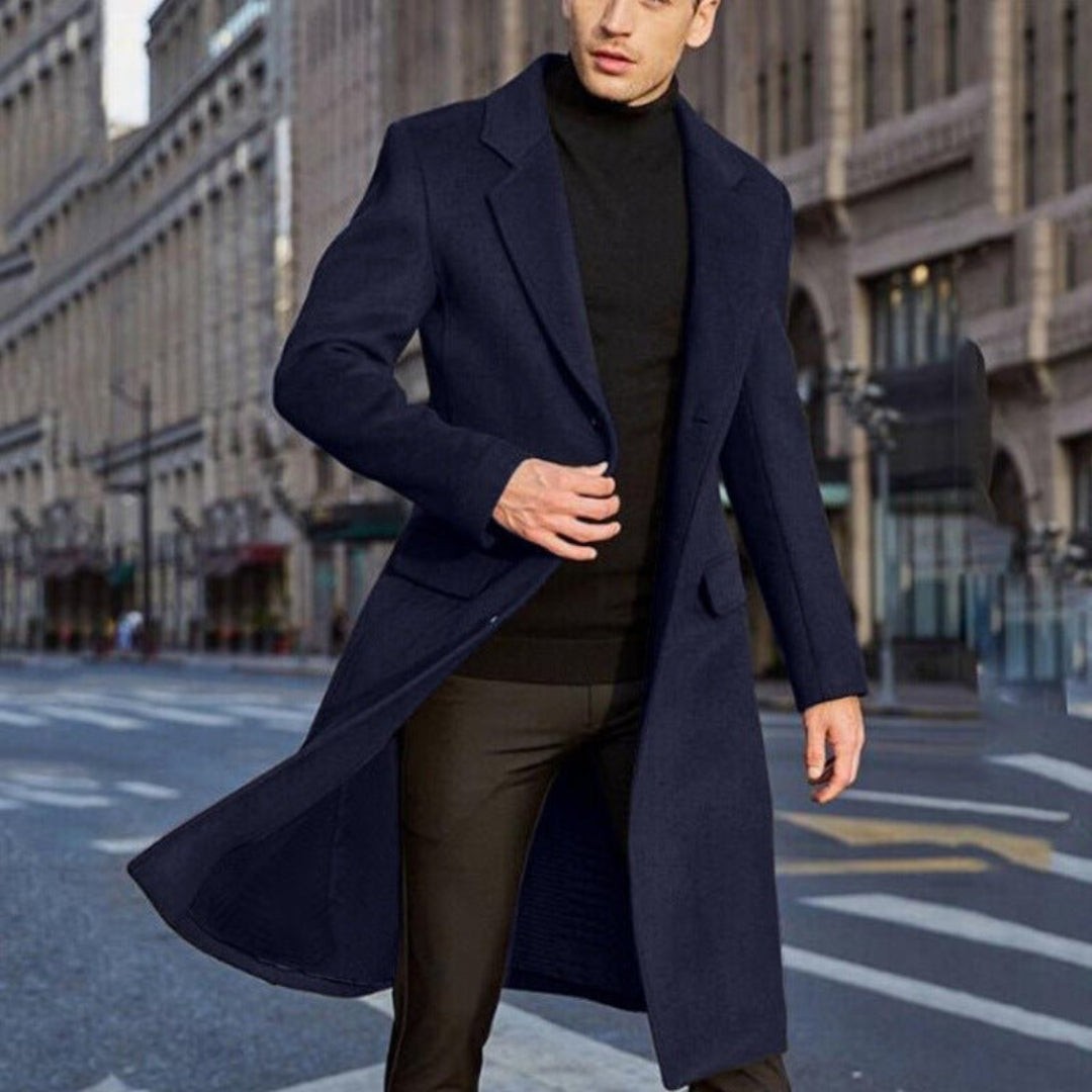 Hommes D'hiver Longues Trench Manteau | Chaud