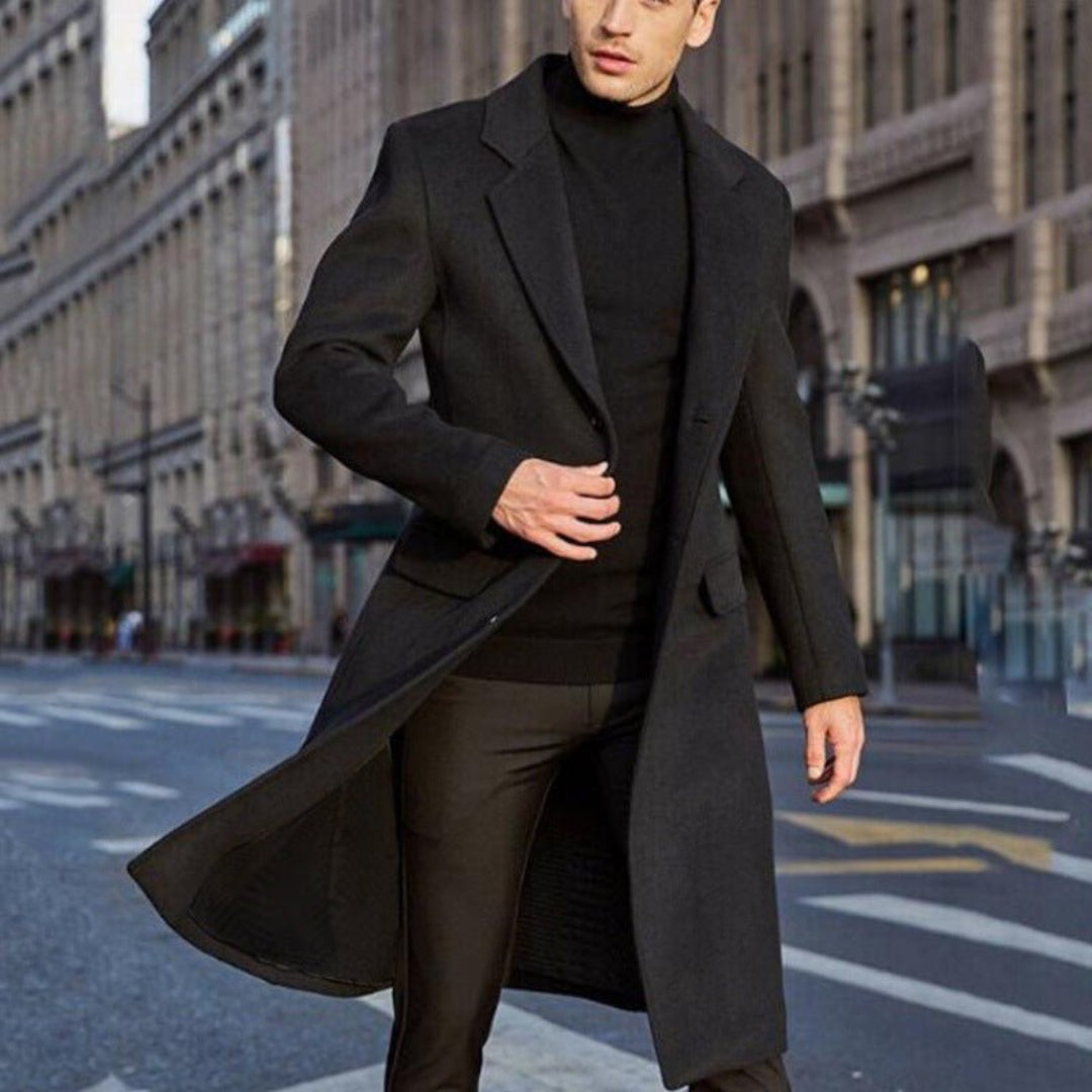 Hommes D'hiver Longues Trench Manteau | Chaud